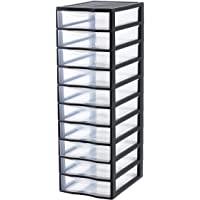 Sundis Orgamix 10cajones A4- Polipropileno- Negro- 36.5x26x81.5cm